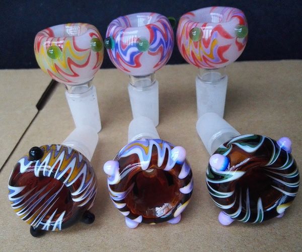 Free DHL Colourful Wig Wag Glass Bowl Smoking Bowl High Quality Thick Bong Bowls Male Joint 14mm 18mm pipe bowls glass bowl
Free DHL Colourful Wig Wag Glass Bowl Smoking Bowl High Quality Thick Bong Bowls Male Joint 14mm 18mm pipe bowls glass bowl