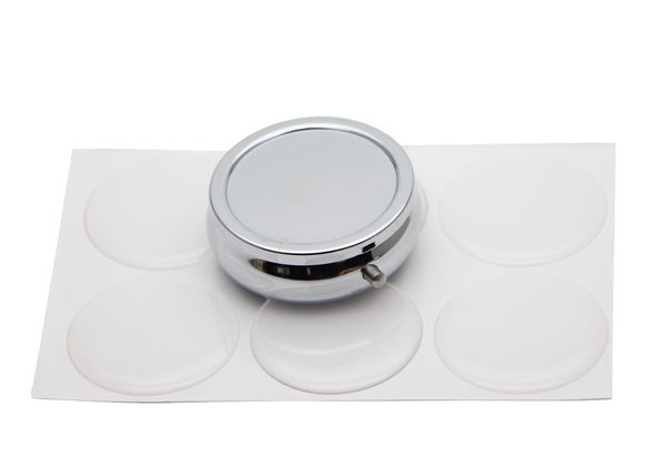 

2000x blank one compartment pill box container with 42mm epoxy ticker great for diy py01 hip