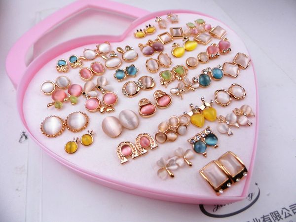 mix order 36style 36pairs /lot seven color opal earrings rose gold plated earrings anti allergy lady / lady / girl earrings, Golden;silver
mix order 36style 36pairs /lot seven color opal earrings rose gold plated earrings anti allergy lady / lady / girl earrings, Golden;silver