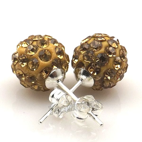 10mm light gold disco balls crystal earring studs for new year promotion 20 pairs wholesale ing, Golden;silver
10mm light gold disco balls crystal earring studs for new year promotion 20 pairs wholesale ing, Golden;silver