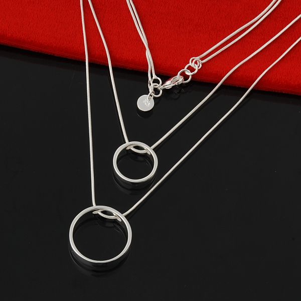 factory direct wholesale 925 sterling silver double circle necklace fashion silver necklace multi-layer tattoo choker necklace, Golden;silver
factory direct wholesale 925 sterling silver double circle necklace fashion silver necklace multi-layer tattoo choker necklace, Golden;silver