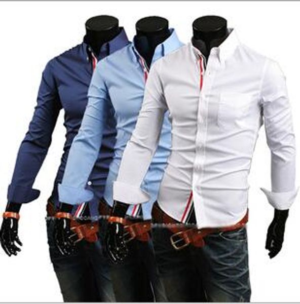 new fashion spring autumn men shirt long sleeve solid colors men shirts casual camisa multi color big size slim shirt men -3xl, White;black
new fashion spring autumn men shirt long sleeve solid colors men shirts casual camisa multi color big size slim shirt men -3xl, White;black