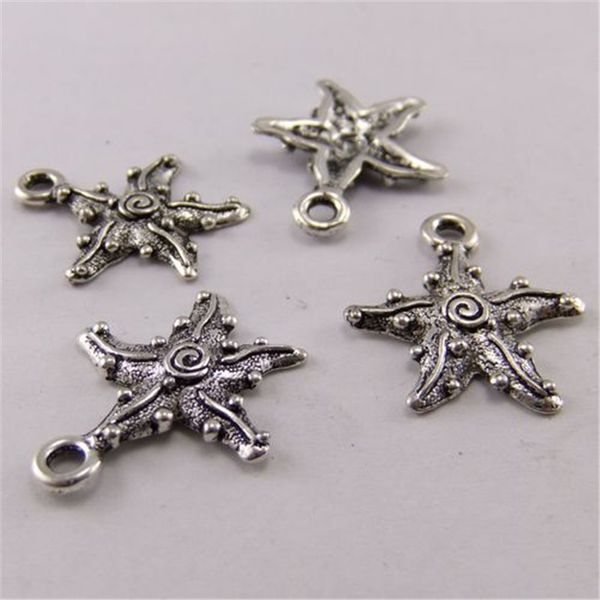 60pcs antique silver earring pendant starfish finding 18*18mm jewelry making, Bronze;silver
60pcs antique silver earring pendant starfish finding 18*18mm jewelry making, Bronze;silver