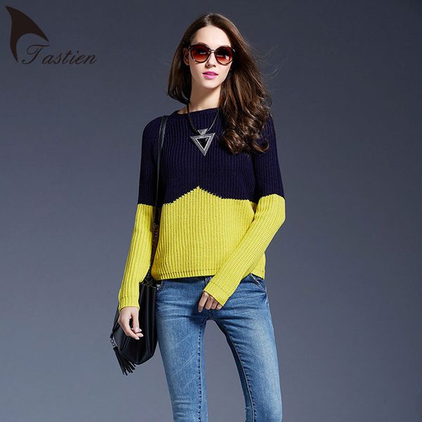 wholesale- 2017 brand new fashion womens sweaters full sleeve solid sweater patchwork o-neck design pullover woman sweaters knitwears, White;black
wholesale- 2017 brand new fashion womens sweaters full sleeve solid sweater patchwork o-neck design pullover woman sweaters knitwears, White;black