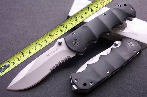 Camping Knife Sharp MAXAM Y0853 Black Bear 440 56HRC Cool Knife Folding Serrated Pocket Knife Survival Tactical Knives Xmas Gift F527E
Camping Knife Sharp MAXAM Y0853 Black Bear 440 56HRC Cool Knife Folding Serrated Pocket Knife Survival Tactical Knives Xmas Gift F527E