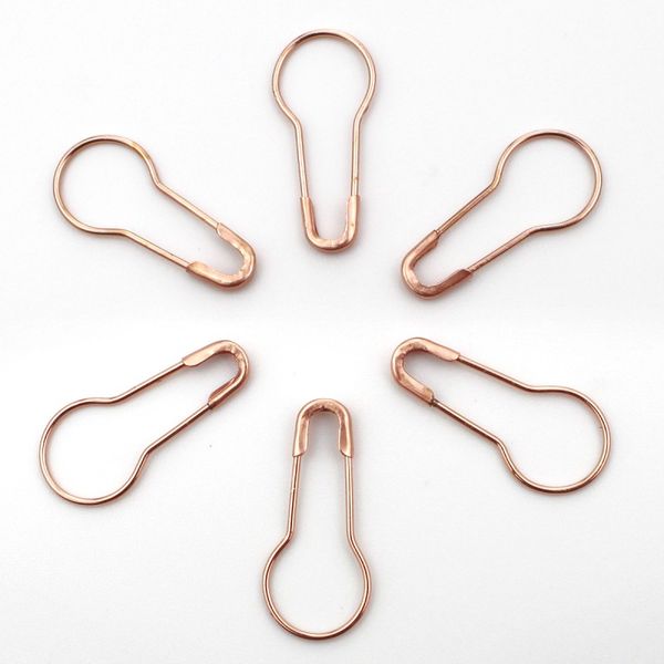 1000 pcs size 22mm rose gold color pear shape safety pin for garment tag, jewelry making, Silver
1000 pcs size 22mm rose gold color pear shape safety pin for garment tag, jewelry making, Silver