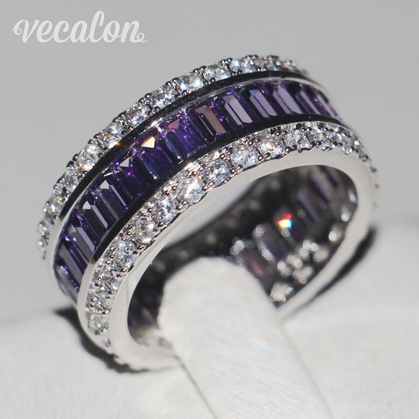 vecalon women fashion jewelry ring 15ct simulated diamond amethyst cz 925 sterling silver engagement wedding band ring for women, Slivery;golden
vecalon women fashion jewelry ring 15ct simulated diamond amethyst cz 925 sterling silver engagement wedding band ring for women, Slivery;golden