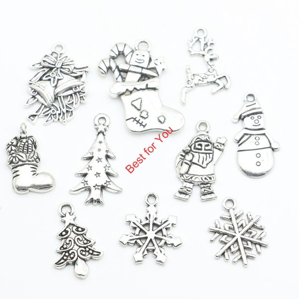 100pcs mixed tibetan silver plated christmas sets theme charm pendants for jewelry making handmade diy jewelry making, Bronze;silver
100pcs mixed tibetan silver plated christmas sets theme charm pendants for jewelry making handmade diy jewelry making, Bronze;silver