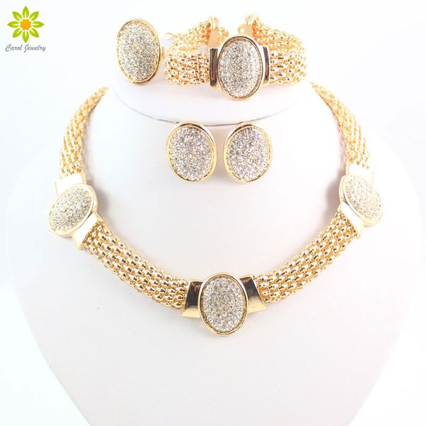 oval shape gold plated clear crystal necklace earring jewelry set fashion wedding bridal african costume jewelry sets, Slivery;golden
oval shape gold plated clear crystal necklace earring jewelry set fashion wedding bridal african costume jewelry sets, Slivery;golden