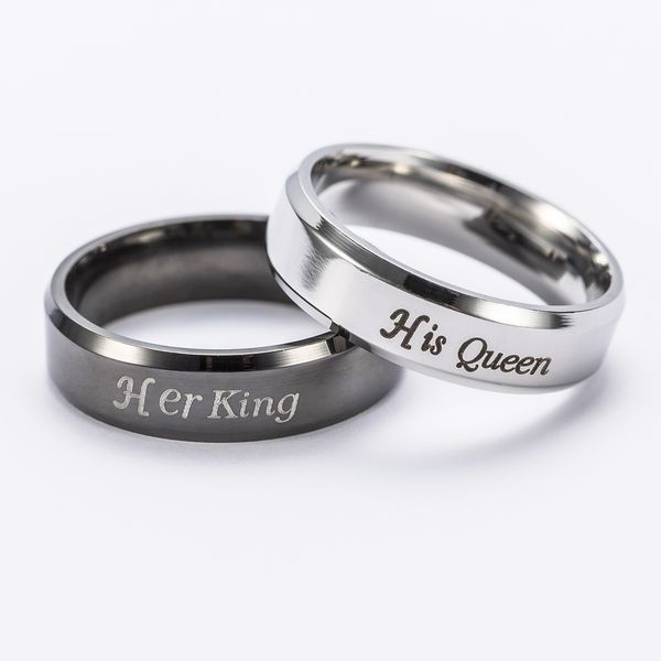 fashion "his queen""her king " stainless steel couple ring his and hers matching rings unique gift for lovers wedding je, Silver
fashion "his queen""her king " stainless steel couple ring his and hers matching rings unique gift for lovers wedding je, Silver