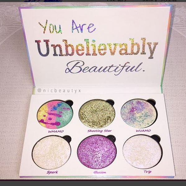 

Top quality with best price !Love Luxe Beauty Fantasy Palette Makeup You Are Unbelievably Beautiful highlighter 6 Colors Eyeshadow hot sell
