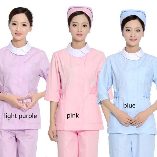 women 2017 new style scurbs / fashion casual beautician work uniform middle sleeves mandarin collar scrub sets, White
women 2017 new style scurbs / fashion casual beautician work uniform middle sleeves mandarin collar scrub sets, White