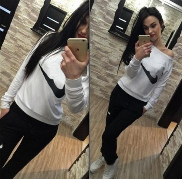 2018 Марка Tracksuit Женщины Спортивный костюм Толстовка Толстовка + Pant Беговая Femme Marque S
2018 Марка Tracksuit Женщины Спортивный костюм Толстовка Толстовка + Pant Беговая Femme Marque S