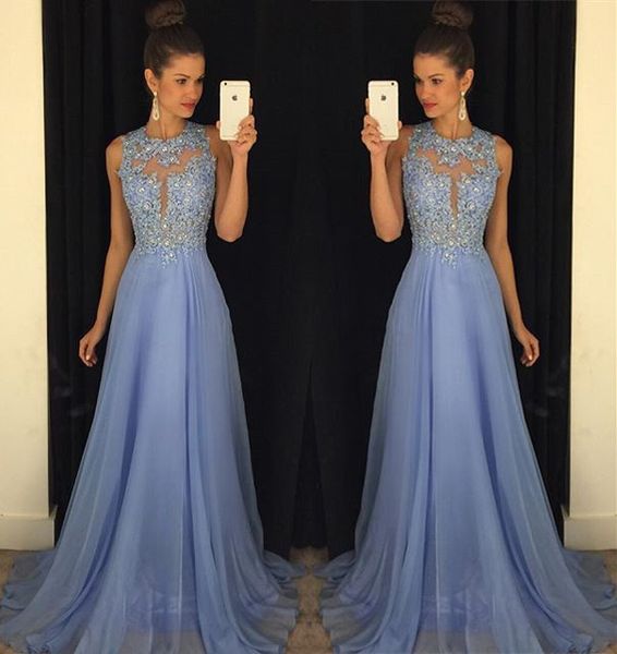 Floor length lavender chiffon prom dre e 2019 mode t heer neck applique cutaway ide long homecoming dre e evening gown
Floor length lavender chiffon prom dre e 2019 mode t heer neck applique cutaway ide long homecoming dre e evening gown