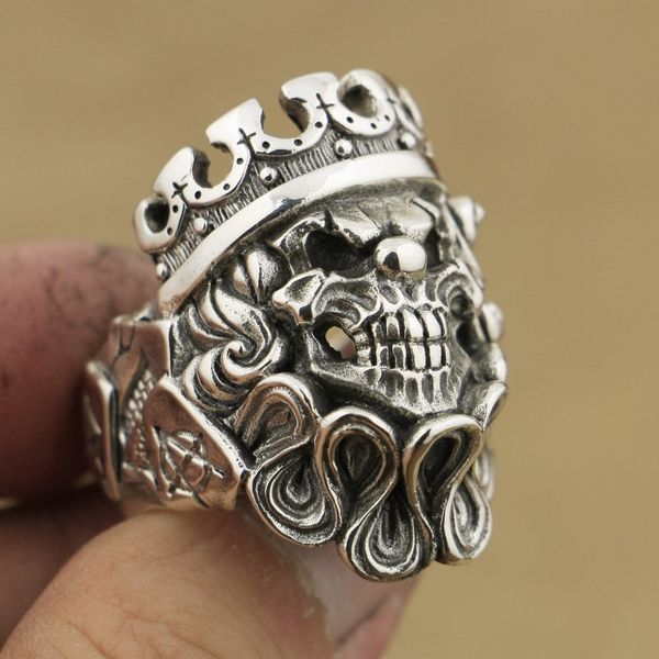 linsion handmade 925 sterling silver joker skull clown king mens biker punk ring ta70 us size 7 to 15, Golden;silver
linsion handmade 925 sterling silver joker skull clown king mens biker punk ring ta70 us size 7 to 15, Golden;silver