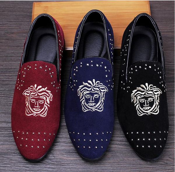 Promotion New spring Men Velvet Loafers Party wedding Shoes Europe Style Embroidered Blue Red Velvet Slippers Driving moccasins NXX318
Promotion New spring Men Velvet Loafers Party wedding Shoes Europe Style Embroidered Blue Red Velvet Slippers Driving moccasins NXX318