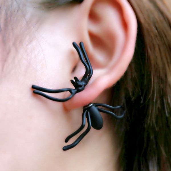 2016 halloween decoration women man black spider earring fashion jewelry character stud earring stereo jewelry for halloween, Golden;silver
2016 halloween decoration women man black spider earring fashion jewelry character stud earring stereo jewelry for halloween, Golden;silver