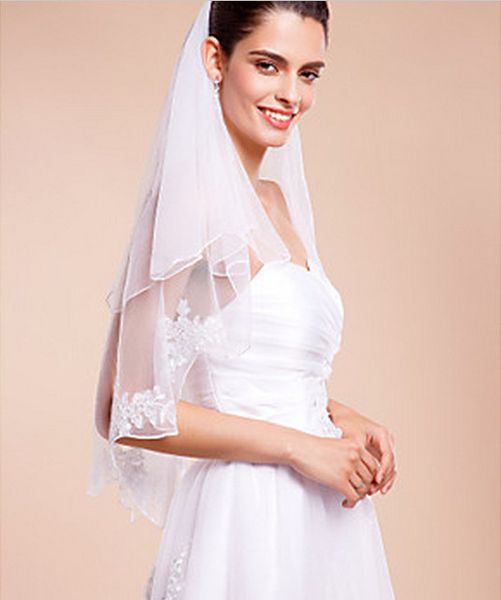 new hight quality romantic elbow line edge veil lace applique bridal head pieces for wedding dresses, Black
new hight quality romantic elbow line edge veil lace applique bridal head pieces for wedding dresses, Black