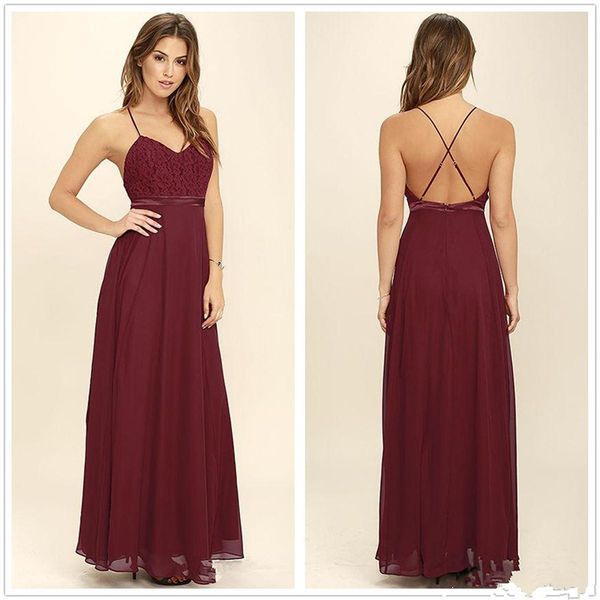 2018 chiffon spaghetti straps long a line bridesmaid dresses lace backless floor length evening party prom dresses custom made, Blue;red
2018 chiffon spaghetti straps long a line bridesmaid dresses lace backless floor length evening party prom dresses custom made, Blue;red