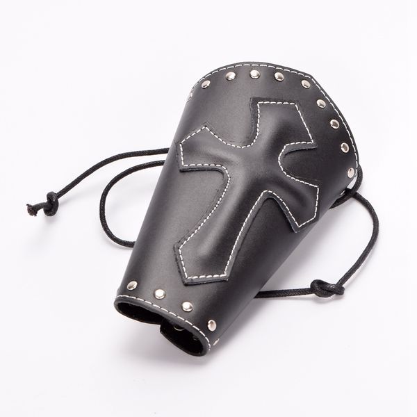vintage medieval knight armband men punk pu leather bandage cuff bracer cross strings gothic cosplay wristband black/brown, Silver
vintage medieval knight armband men punk pu leather bandage cuff bracer cross strings gothic cosplay wristband black/brown, Silver