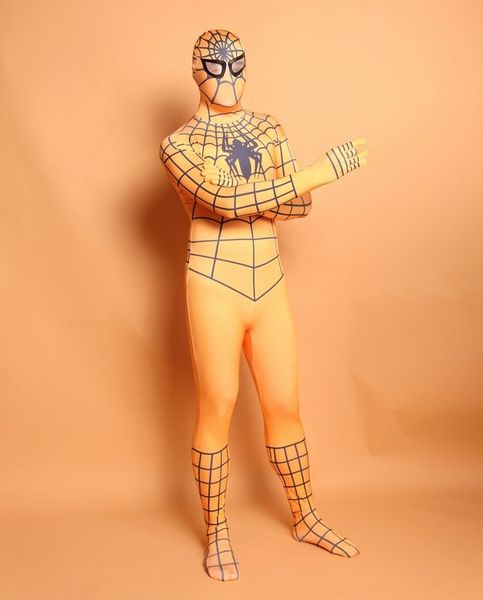 d2-012)full body yellow lycra spandex superhero spiderman zentai suits halloween costume, Black;red
d2-012)full body yellow lycra spandex superhero spiderman zentai suits halloween costume, Black;red