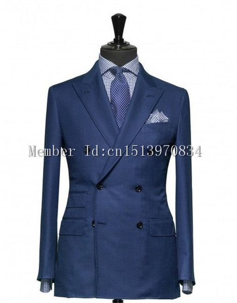 wholesale-2016 custom made double-breasted navy blue groom tuxedos peak lapel groomsmen men wedding tuxedos prom suits(jacket+pants+tie, White;black
wholesale-2016 custom made double-breasted navy blue groom tuxedos peak lapel groomsmen men wedding tuxedos prom suits(jacket+pants+tie, White;black