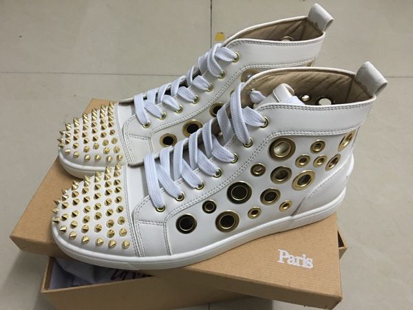 red bottom sneakers for men women luxury designer with gold spike hollow out flat mens shoes,man leisure trainers footwear, Black
red bottom sneakers for men women luxury designer with gold spike hollow out flat mens shoes,man leisure trainers footwear, Black