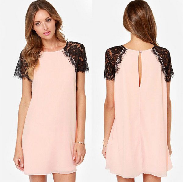 wholesale-fashion summer chiffon short dress women loose o neck a-line casual shirt dress vestidos, Black;gray
wholesale-fashion summer chiffon short dress women loose o neck a-line casual shirt dress vestidos, Black;gray