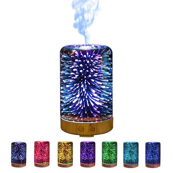 3D Aroma Humidifier Diffuser Portable Ultrasonic Humidifier Diffuser Gradient LED Cool Mist Fresh Air Spa Beauty 100ML Free Shipping DHL
3D Aroma Humidifier Diffuser Portable Ultrasonic Humidifier Diffuser Gradient LED Cool Mist Fresh Air Spa Beauty 100ML Free Shipping DHL
