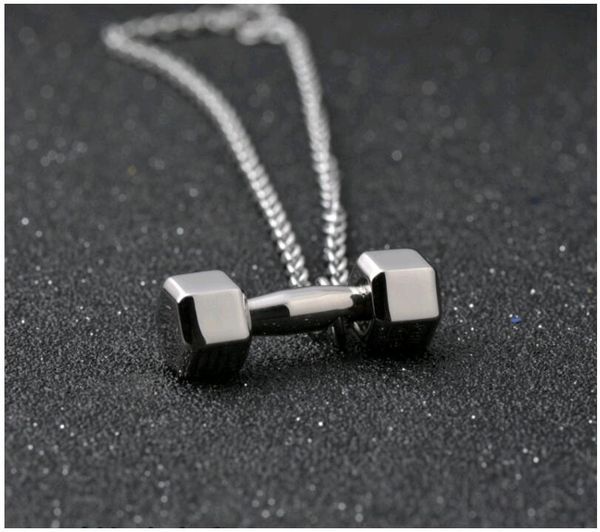 men jewelry titanium stainless steel dumbbell pendant necklaces new fashion barbell pendants for mens o chain 1 piece wholesale, Silver
men jewelry titanium stainless steel dumbbell pendant necklaces new fashion barbell pendants for mens o chain 1 piece wholesale, Silver