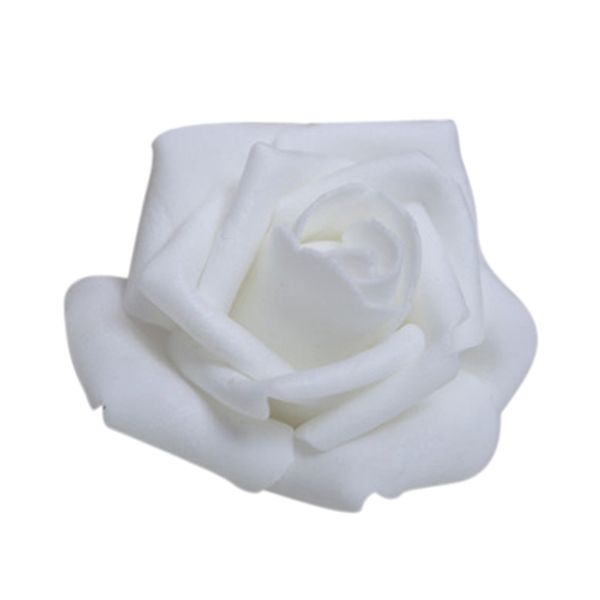 

wholesale- 100pcs foam rose flower bud wedding party decorations artificial flower diy craft white