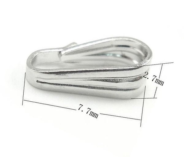 10pcs/lot 925 sterling silver pinch clip clasp hooks for pendant diy craft jewelry 2.7x7.7mm ap229
10pcs/lot 925 sterling silver pinch clip clasp hooks for pendant diy craft jewelry 2.7x7.7mm ap229