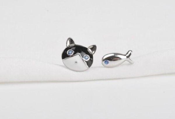 lovely cat fish s925 silver sterling stud earrings asymmetrical ear studs girls jewelry gifts stud earrings, Golden;silver
lovely cat fish s925 silver sterling stud earrings asymmetrical ear studs girls jewelry gifts stud earrings, Golden;silver
