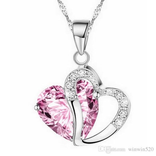 women crystal love heart pendants necklaces jewelry fashion girls lady heart crystal amethyst pendant necklace new jewelry, Silver
women crystal love heart pendants necklaces jewelry fashion girls lady heart crystal amethyst pendant necklace new jewelry, Silver