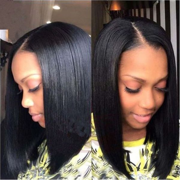natural soft short straight bob black color #1 synthetic lace front wig side parting glueless heat resistant fiber hair for black women
natural soft short straight bob black color #1 synthetic lace front wig side parting glueless heat resistant fiber hair for black women