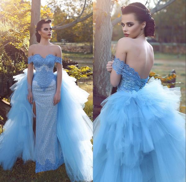 gorgeous sweetheart off the shoulder long prom dresses 2016 tulle sheath front split lace-up back formal pageant party dresses, Black
gorgeous sweetheart off the shoulder long prom dresses 2016 tulle sheath front split lace-up back formal pageant party dresses, Black