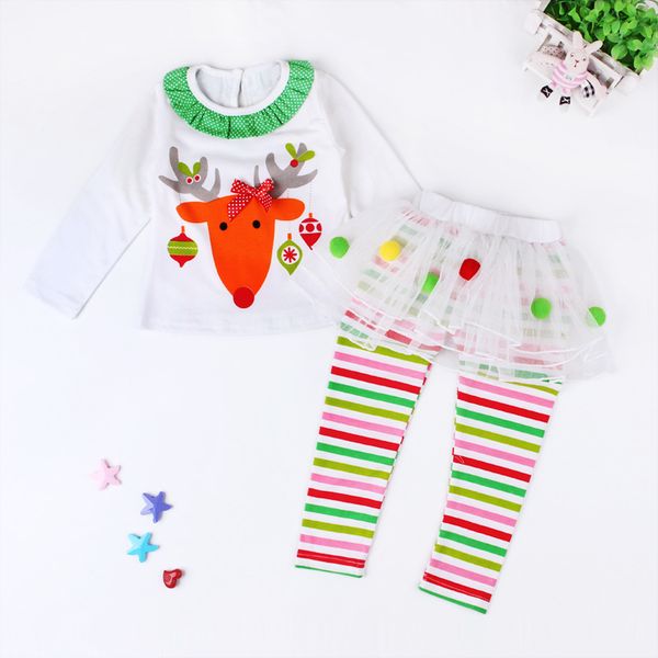 new girls clothing sets children clothes girl christmas costume reindeer t shirt+tutu pant 2pcs kids sport suit girls clothing set, White
new girls clothing sets children clothes girl christmas costume reindeer t shirt+tutu pant 2pcs kids sport suit girls clothing set, White