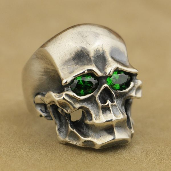 linsion heavy 925 sterling silver green cz skull mens biker punk ring ta45 us size 7 to 15, Golden;silver
linsion heavy 925 sterling silver green cz skull mens biker punk ring ta45 us size 7 to 15, Golden;silver