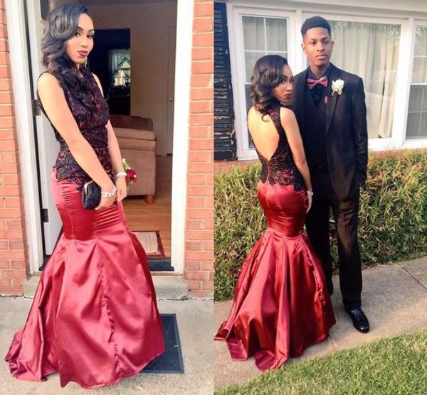 stunning black and red prom dresses 2016 open back lace mermaid graduation gowns evening dress vestidos formatura robe de soiree cheap, Blue;red
stunning black and red prom dresses 2016 open back lace mermaid graduation gowns evening dress vestidos formatura robe de soiree cheap, Blue;red