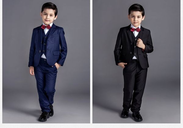 2016 new arrival fashion baby boys kids blazers boy suit for weddings prom formal black/navy blue dress wedding boy suits 5pcs 
2016 new arrival fashion baby boys kids blazers boy suit for weddings prom formal black/navy blue dress wedding boy suits 5pcs