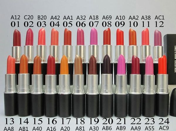 wholesale super quality genuine satin lipstick boxed 3.0g with english name moisturizing creme lip cover pencil makeup airmail shipping
wholesale super quality genuine satin lipstick boxed 3.0g with english name moisturizing creme lip cover pencil makeup airmail shipping