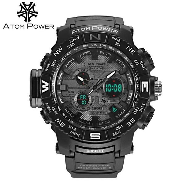 30m waterproof army watches dual display led sports military watches men's analog quartz digital watch out130, Slivery;brown
30m waterproof army watches dual display led sports military watches men's analog quartz digital watch out130, Slivery;brown
