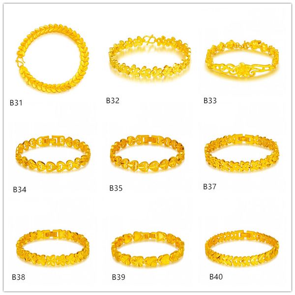 wholesale fashion women's 24k gold plate bracelets 8 pieces a lot mixed style,peach blossom apple heart yellow gold plated chain bracel, Black
wholesale fashion women's 24k gold plate bracelets 8 pieces a lot mixed style,peach blossom apple heart yellow gold plated chain bracel, Black