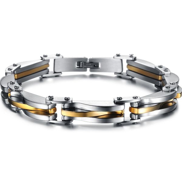 Heavy Metal Stainless Steel Silver/Gold Plated texture Cuff Link Chain Bracelet Cool Biker Men Jewelry Gifts
Heavy Metal Stainless Steel Silver/Gold Plated texture Cuff Link Chain Bracelet Cool Biker Men Jewelry Gifts