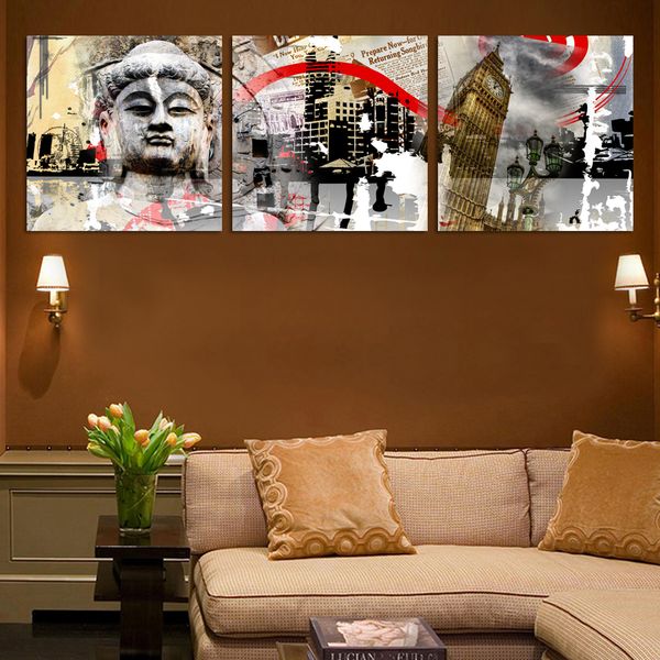 3pcs retro and nostalgic style abstract painting buddha and city building canvas art modern home decoration painting art (no frame
3pcs retro and nostalgic style abstract painting buddha and city building canvas art modern home decoration painting art (no frame