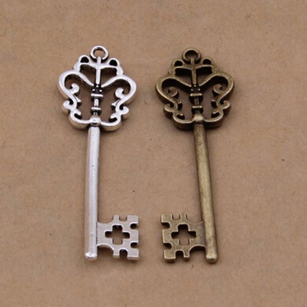 100 pcs antique silver and bronze color large key charms pendant in 57x18 mm ing, Bronze;silver
100 pcs antique silver and bronze color large key charms pendant in 57x18 mm ing, Bronze;silver
