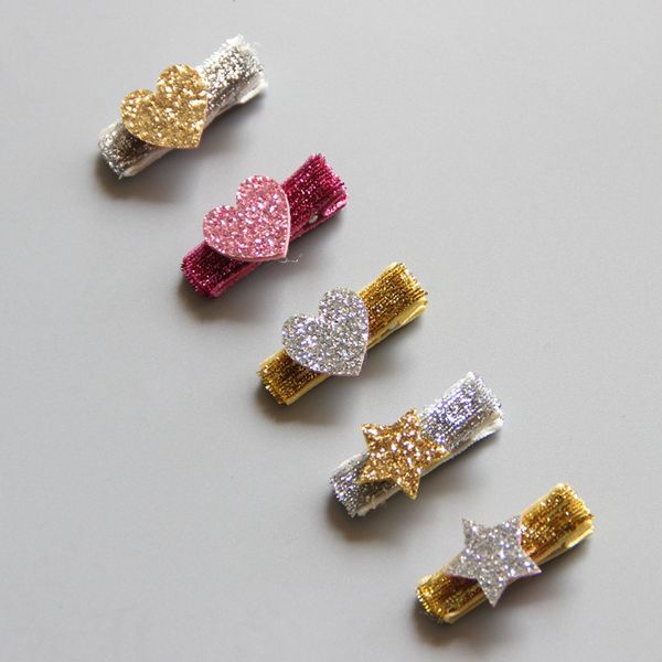 wholesale 50pcs fashion cute glitter star hairpins solid heart barrettes princess headware boutique hair accessories for baby girls, Slivery;white
wholesale 50pcs fashion cute glitter star hairpins solid heart barrettes princess headware boutique hair accessories for baby girls, Slivery;white