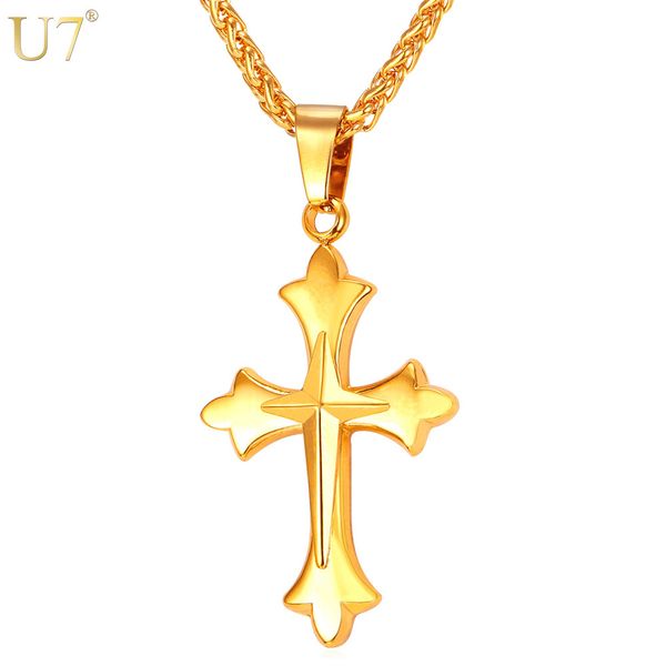 New Cross Necklace For Men Stainless Jewelry Gift 18K Gold Plated Trendy Christian Jewelry Jesus Piece Cross Pendant P826
New Cross Necklace For Men Stainless Jewelry Gift 18K Gold Plated Trendy Christian Jewelry Jesus Piece Cross Pendant P826