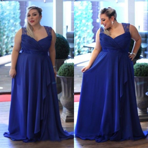 fabulous plus size prom dresses royal blue chiffon long evening party gowns for curve girls sheer lace straps open back formal wear, Black
fabulous plus size prom dresses royal blue chiffon long evening party gowns for curve girls sheer lace straps open back formal wear, Black