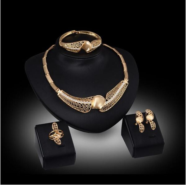 high grade hollow twist flower jewelry sets necklace bracelet earrings rings wedding 18k gold jewelry family of four gtomks034, Slivery;golden
high grade hollow twist flower jewelry sets necklace bracelet earrings rings wedding 18k gold jewelry family of four gtomks034, Slivery;golden